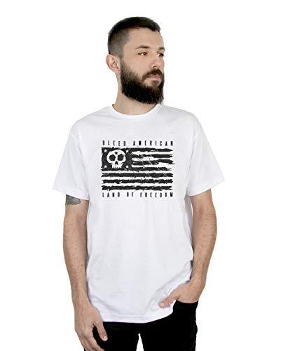 Camiseta Land Of Freedom, Bleed American, Masculino, Branco, P