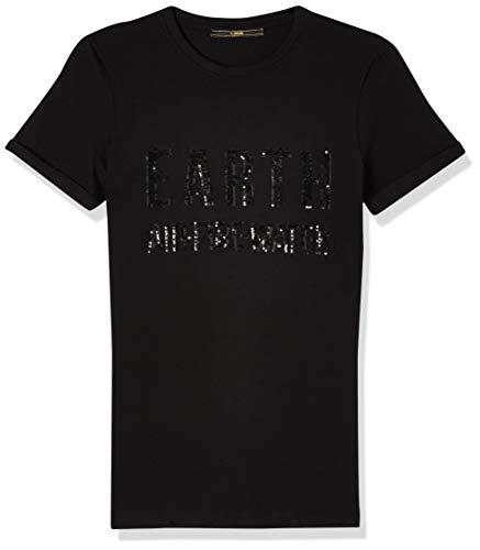 Camiseta Bordada, Forum, Feminino, Preto, G