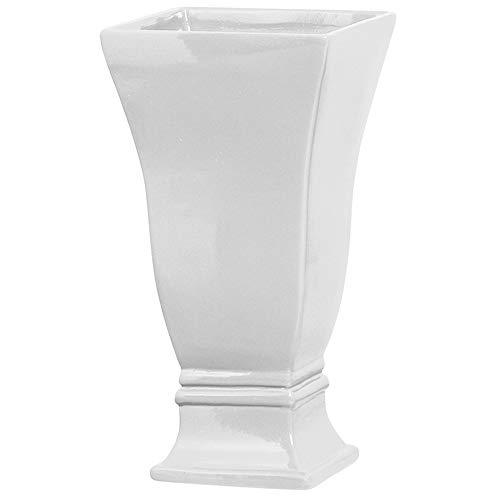 Vaso Quadrado G G 1 Ceramicas Pegorin Branco G G