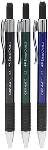 Lapiseira Grip Matic 0.5mm 3 Cores Sortidas 10 Unidades, Faber-Castell