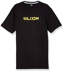 Volcom Camiseta Silk Mc Reply Masculino, M, Preto