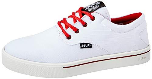 Tênis Dual Footwear Desde Adulto Unissex Branco/Vermelho 36