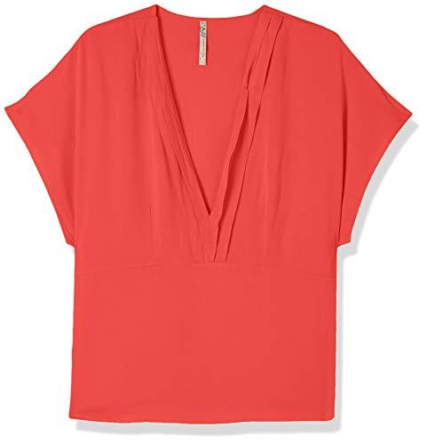 Blusa decote V, Colcci, Feminino, Vermelho (Vermelho Penas), PP