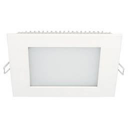 Taschibra 15090039, Painel LED 12 Quadrado Embutir 3000K, 6W, Branco