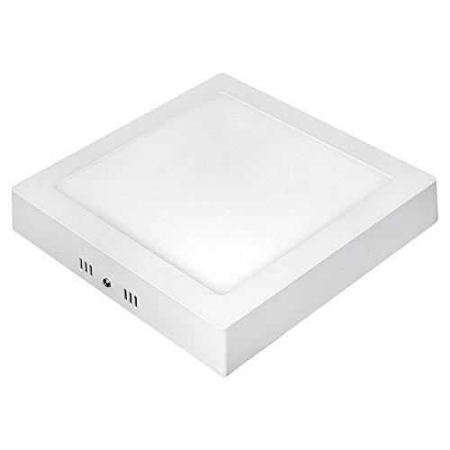 Taschibra 15070054, Painel LED 17 Quadrado Sobrepor 3000K, 12W, Branco