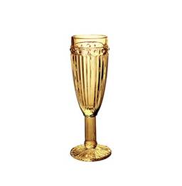 Conjunto 6 Taças para Champagne de Vidro Empire Lyor Âmbar 170Ml