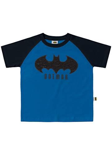 Camiseta Meia Malha Batman, Fakini, Meninos, Azul, 1