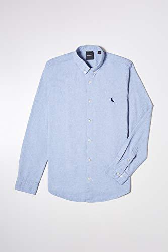 Camisa Pf Oxford Color Reserva, Masculino, Carbono Az, P