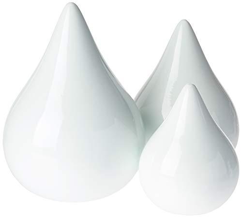 Trio De Esferas Gota Ceramicas Pegorin Branco