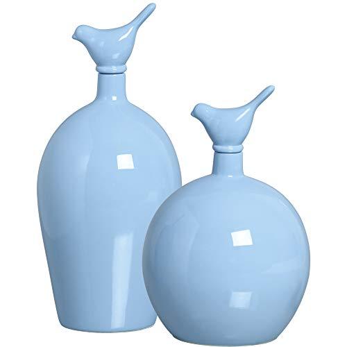 Duo Pote Monaco/lisboa T. Passaro Ceramicas Pegorin Azul Bebe