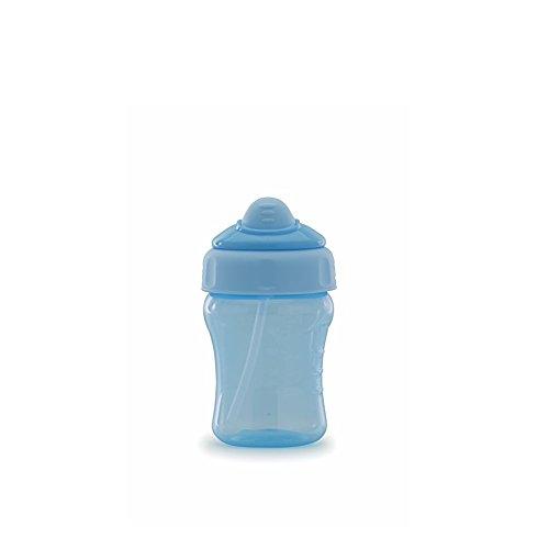 Copo Antivazamento com Canudo, Adoleta Bebê, Azul Real