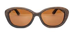 Óculos de Sol de Bambu Carmine Brown, MafiawooD