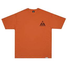 Camiseta Wanted - Logo nas Costas laranja Cor:Laranja;Tamanho:M
