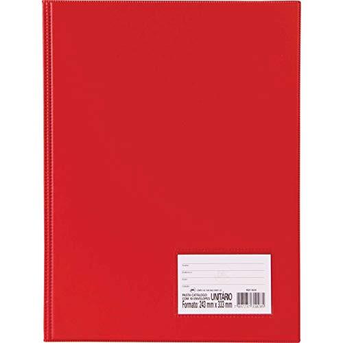 Pasta Catalogo Oficio 10 Envelopes Finos Vermelha - Caixa Com 8, Dac, 1028Vm, Vermelha