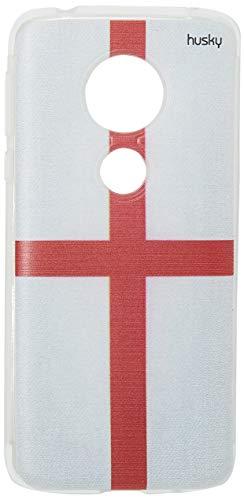 Capa Personalizada para Moto G6 Play - Bandeira Inglaterra, Husky, Proteção Completa (Carcaça+Tela), Colorido