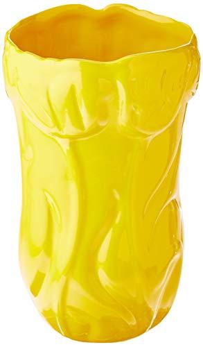 Vaso Relevo Tulipa Pequeno Ceramicas Pegorin Amarelo