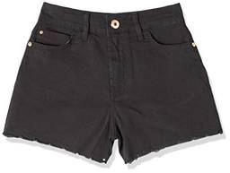 Shorts Jeans New Hot Pants, Coca-Cola Jeans, Feminino, Preto, 42
