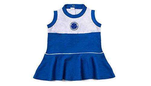 Vestido Cavado Cruzeiro, Rêve D'or Sport, Bebê Menina, Branco/Azul, 3
