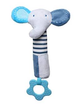 Brinquedo de Pelúcia Multissensorial Elefante, Storki, Azul