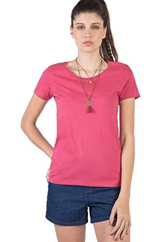 Camiseta, Taco, Gola Olimpica Basica, Feminino, Rosa (Pink), GG