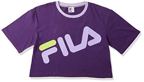 Camiseta cropped Letter Big, Fila, Feminino, Uva/Lilas, M
