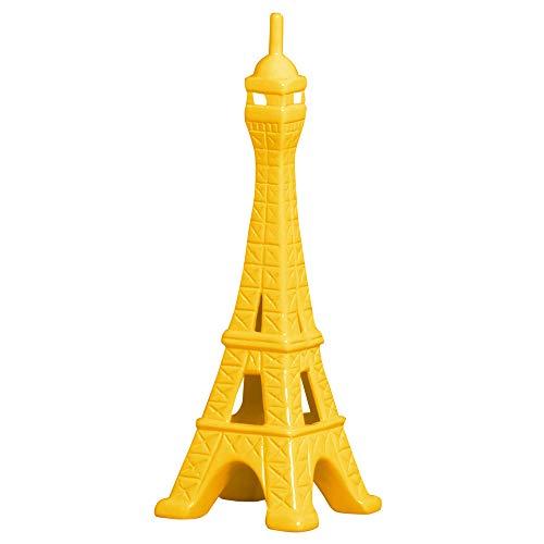 Escultura Torre Eiffel Pequena Ceramicas Pegorin Amarelo No Voltagev
