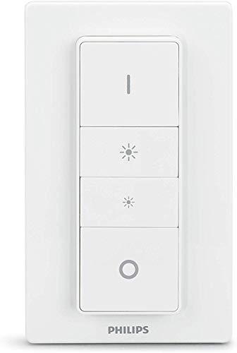 Philips Hue Dimmer Switch - Interruptor De Comando Sem Fio Requer Hue Hub, Iluminação Inteligente, Exclusivo Para Produtos Da Philips Hue, Compatível Com Amazon Alexa. Philips Hue No Voltagev Branco