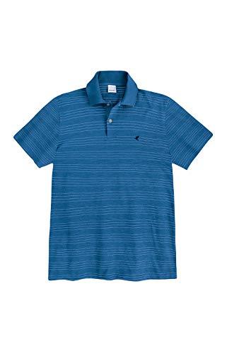 Camisa Polo listras finas, Malwee, Masculino, Azul, P