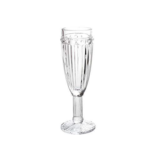 Conjunto 6 Taças para Champagne de Vidro Empire Lyor Transparente 170Ml