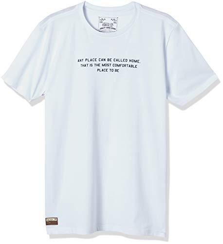 Camiseta Estampas Frente e Costas sobre Cidades, Colcci, Masculino, Branco, P