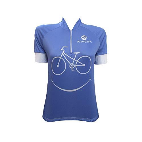 CAMISA CICLISMO FIT SMILE - AZUL G (P)