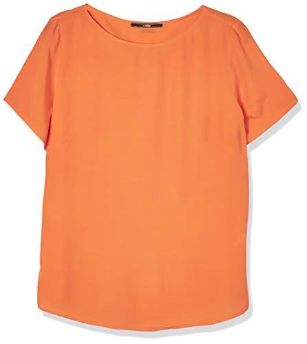 Camiseta com Plaquinha nas Costas, Forum, Feminino, Laranja (Laranja Carrot), P