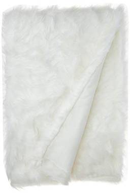 Manta Sofy Tecelagem Mello Branca 1.40x1.40m