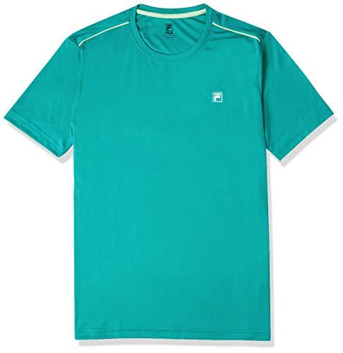 Camiseta Aztec Box, Fila, Masculino, Azul Petroleo/Verde Claro, P
