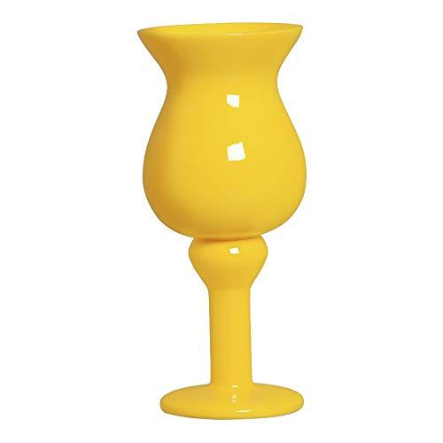 Vaso Taça Pequeno Ceramicas Pegorin Amarelo Pequeno