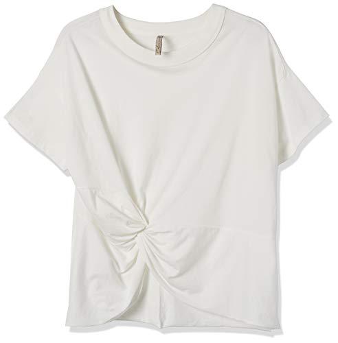Camiseta com Nó Frontal, Colcci, Feminino, Branco (Off Shell), M