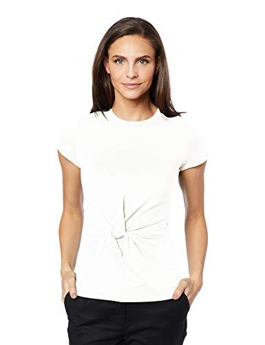 Camiseta Slim, Colcci, Feminino, Branco Amarelado (Off Shell), P
