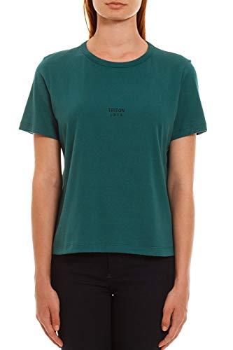 Triton Camiseta Manga Curta Feminino, G, Verde