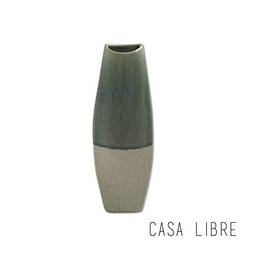 Vaso Aislan Gr Em Ceramica Cinza Casa Libre Cinza Grande