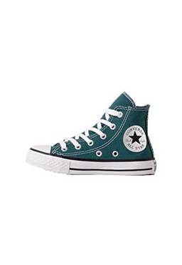 Tênis Converse Chuck Taylor All Star Verde Escuro/Preto/Branco Feminino Branco 28