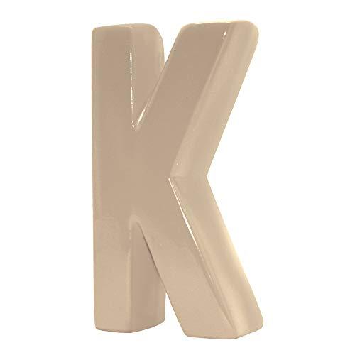 Letra K Decorativa Ceramicas Pegorin Sands