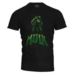 Camiseta masculina Hulk Hand Vingadores Preta Live Comics tamanho:M;cor:Preto