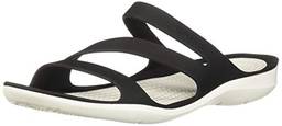 Sandália, Crocs, Swiftwater Sandal, Black/White, 40, Feminino