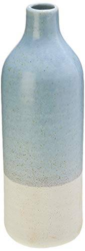 Quios Garrafa Decorativ 41cm Ceramica Azul/bran Cn Home & Co Único