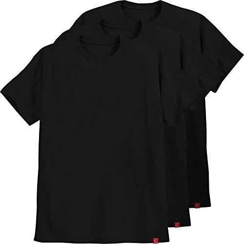 Kit 3 Camisetas Pretas Lisas Camisas Sem Estampa Ultra Skull M