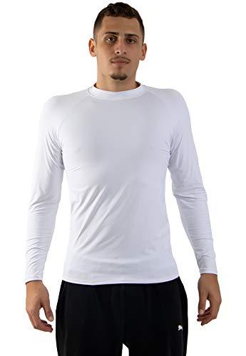 Camisa Termica Adulto Unissex Manga Longa Proteção Uv50 Inverno (GG, BRANCO)