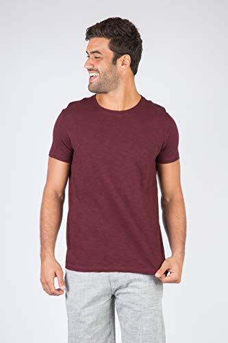 Camiseta Básica flamê, Taco, Masculino, Vermelho, P