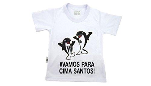 Camiseta Torcida Santos, Rêve D'or Sport, Bebê Unissex, Branco, 1