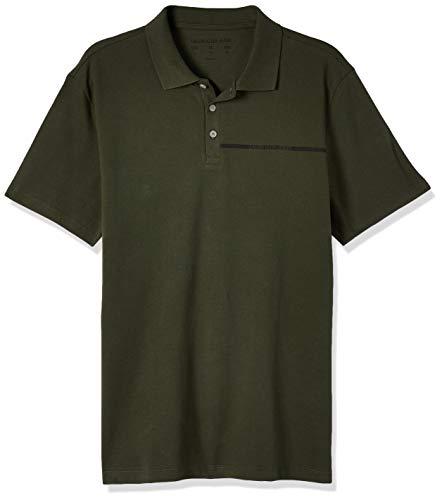 Camisa Polo Manga Curta, Calvin Klein, Masculino, Verde, G