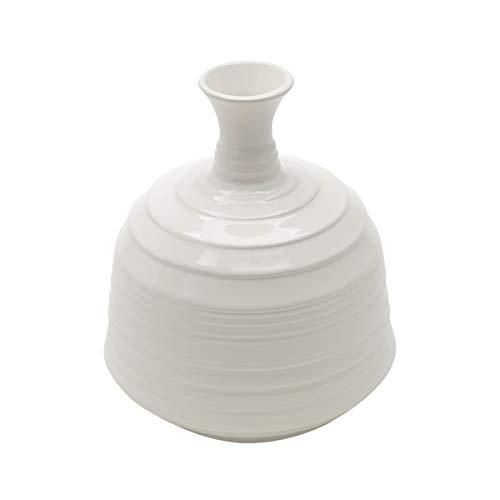 Vaso Ornamental De Cerâmica Bell 13.5 X 13.5 X 14.7 Cm Prestige Cinza